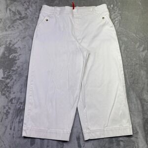 SPANX Sara Blakely Petite‎ White Cropped Wide Leg Culottes 3X/3TG Plus Size Boho